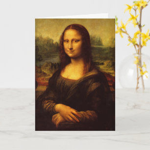 Carte Leonardo Da Vinci Mona Lisa Peinture d'Art