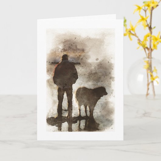 Carte Leonberger (Fleur jaune)