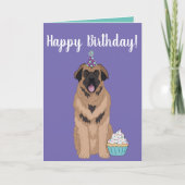 Carte Leonberger Anniversaire (Devant)