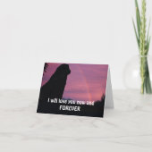 Carte Leonberger attendant au pont en arc-en-ciel (Devant)