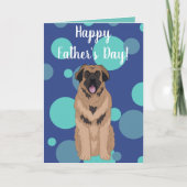 Carte Leonberger du jour du Père (Devant)