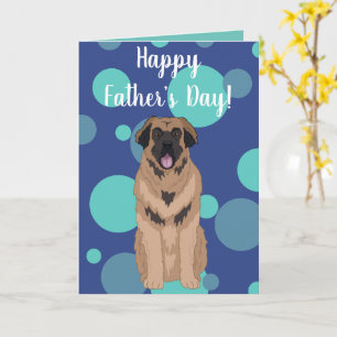 Carte Leonberger du jour du Père