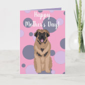 Carte Leonberger Fête des mères (Devant)