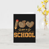 Carte Leopard 100 Jours D'École 100E Jour Enseignants Pu (Fleur jaune)