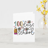 Carte Leopard 100 Jours D'Enseignants Crayon Scolaire De (Fleur jaune)