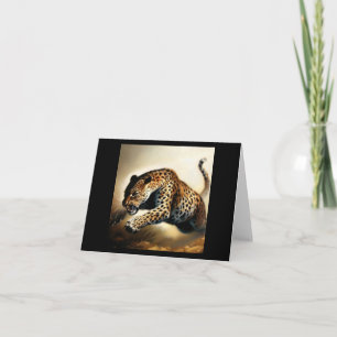 Carte Leopard (12) Chat sauvage