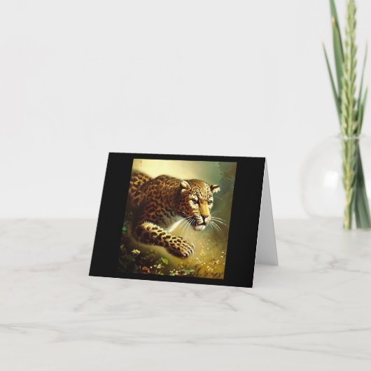 Carte Leopard (7) Chat sauvage (Devant)