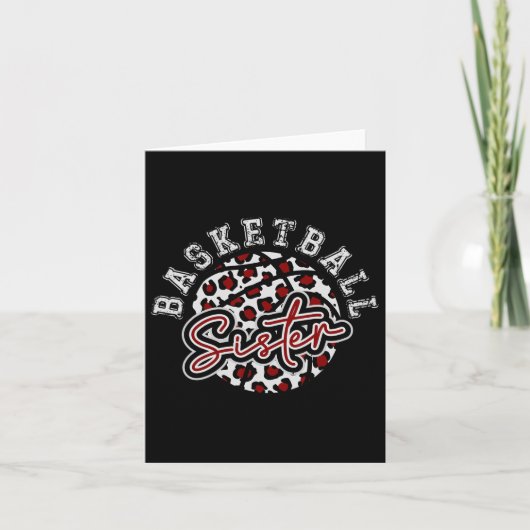 Carte Leopard Cheetah Bysketbyll Sister (Devant)