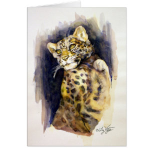 Carte léopard des neiges