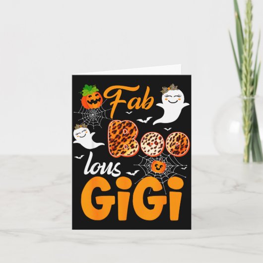 Carte Leopard Fab Boo Lous Gigi Soky Halloween Costume G (Devant)