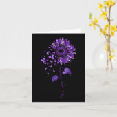 Carte Leopard Fibromyalgie Sensibilisation au ruban viol (Fleur jaune)