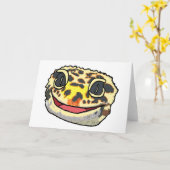 Carte Leopard Gecko (Fleur jaune)