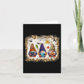 Carte Leopard Gnomes Automne Gnome Citrouille Automne Gn (Devant)