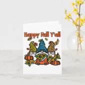 Carte Leopard Gnomes Happy Fall Yall Thanksgiving Men Ww (Fleur jaune)