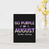 Carte Leopard Go Purple en août (Fleur jaune)