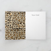 Carte Léopard Jaguar Poster de animal Fête des Mères Fêt (Intérieur)