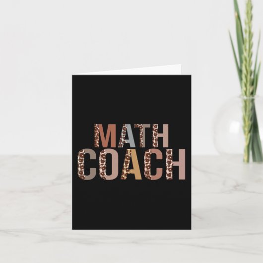 Carte Leopard Math Fournitures d'entraîneurs S'Amuser Re (Devant)