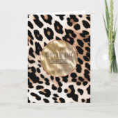 Carte Léopard noir crème (Devant)