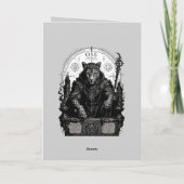 Carte Léopard Occulte Gothique Ose (Dos)