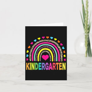 Carte Leopard Rainbow Kindergarten Enseignant Premier Jo