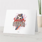 Carte Leopard Soccer Mama Éclair Bolt Sport Maman Mothe (Dos)