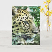 CARTE LEOPARDS (Fleur jaune)