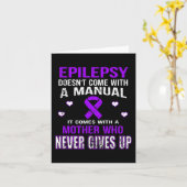 Carte L'Épilepsie Vient Avec Une Mère Qui Ne Se Lève Jam (Fleur jaune)