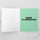 CARTE LEPRECHAN ET RAINBOW ST PATRICK'S DAY BIG CARDS (Intérieur)