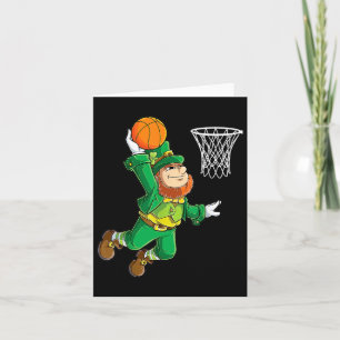 Carte Leprechaun Bysketbyll Dunk Jour de la Saint Patric