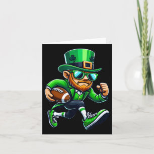 Carte Leprechaun Jouer Football Jour de la Saint Patrick