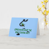 Carte Leprechaun Jour de la Saint Patrick (Fleur jaune)