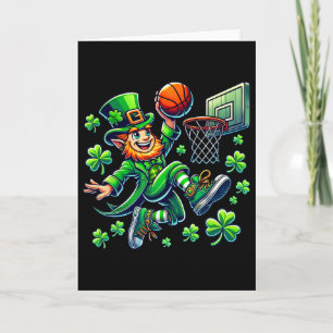 Carte Leprechaun Sketll Dunk St Patricks Day Garçons Hom