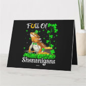 Carte Leprechaun Trèfle Barbu Dragon St. Patric (Dos)