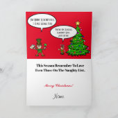 Carte Leprechaun vs Elf Christmas Card (Intérieur)