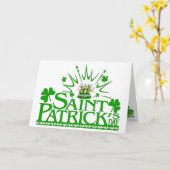Carte Leprechauns de Saint Patrick (Fleur jaune)