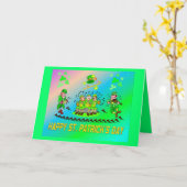 Carte Leprechauns musicaux (Fleur jaune)