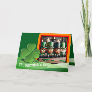 Carte Leprechauns Texte de la Saint Patrick + ajouter Ph