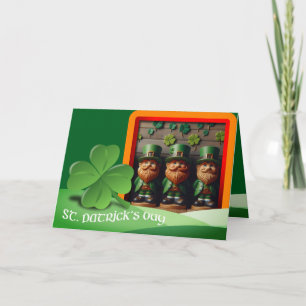 Carte Leprechauns Texte de la Saint Patrick + ajouter Ph