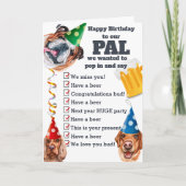 Carte L'équipe d'anniversaire virtuelle souhaite une lis (Devant)