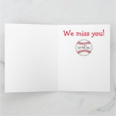 Carte L'Équipe De Baseball Va Bien Bientôt (Intérieur)