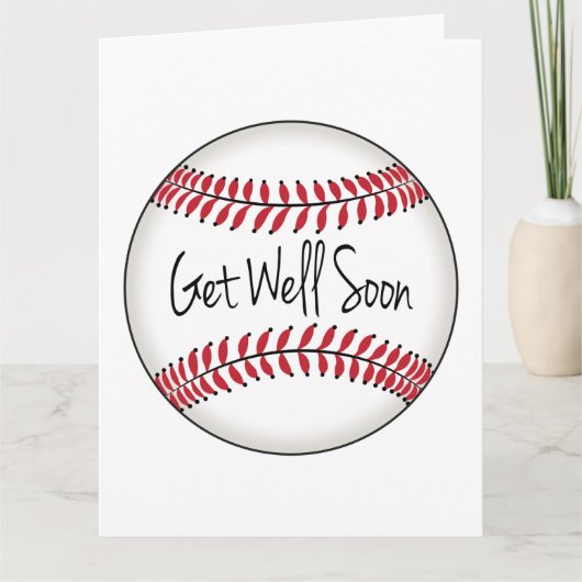 Carte L'Équipe De Baseball Va Bien Bientôt (Devant)