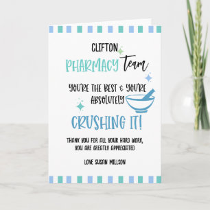Carte L'équipe de pharmacie vous remercie