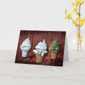 Carte L'équipe d'Halloween des monstres ! (Fleur jaune)