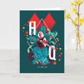 Carte L'équipe du suicide | Harley Quinn Floral Diamond (Fleur jaune)