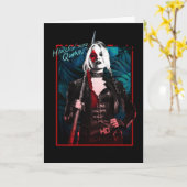Carte L'équipe du suicide | Harley Quinn & Green Ferns (Fleur jaune)