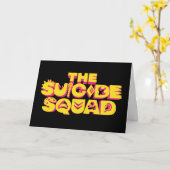 Carte L'équipe du suicide | Logo d'icône de caractère (Fleur jaune)