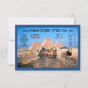 Carte Les 10 Plaies De L'Égypte