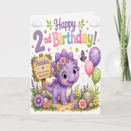 Carte Les 2 ans de Dino-Mite de Pebble (Devant)