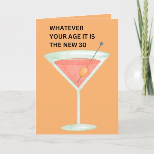 Carte Les 30 nouveaux | Funny Birthday Card (Devant)