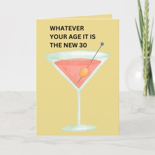 Carte Les 30 nouveaux | Funny Birthday Card (Devant)